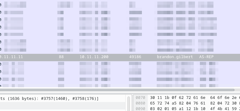 Finding the user in Wireshark